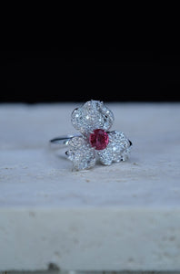 Bespoke Archive | Ruby and Diamond Multi-Wear Jewelry in 18K White Gold