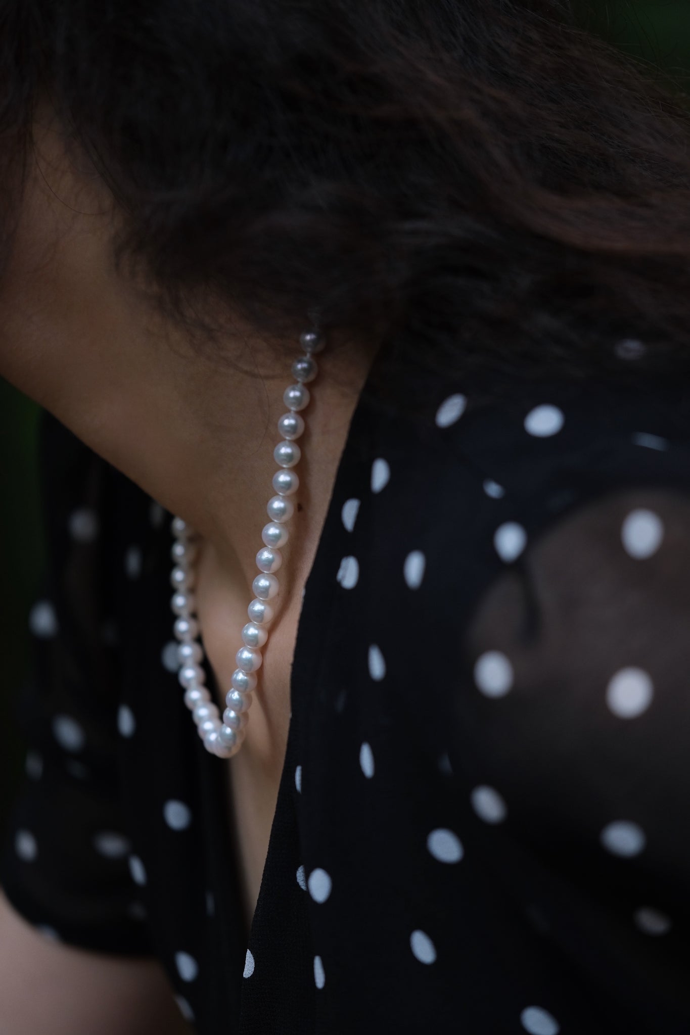 Noble | 6.5-7mm Natural White Hanadama Akoya Pearl Necklace