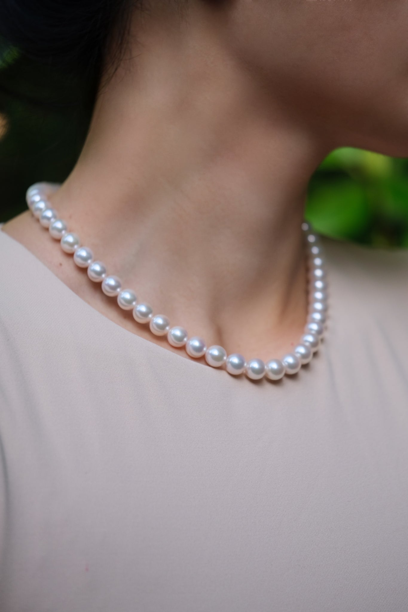 Pink akoya pearls sale