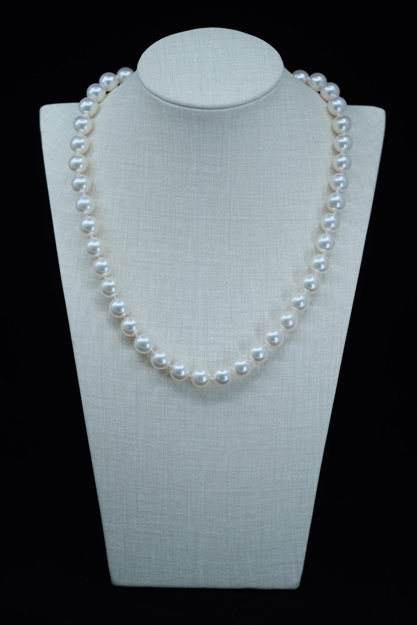7580mm Hanadama Akoya Round Pearl Stud Earrings  Pure Pearls