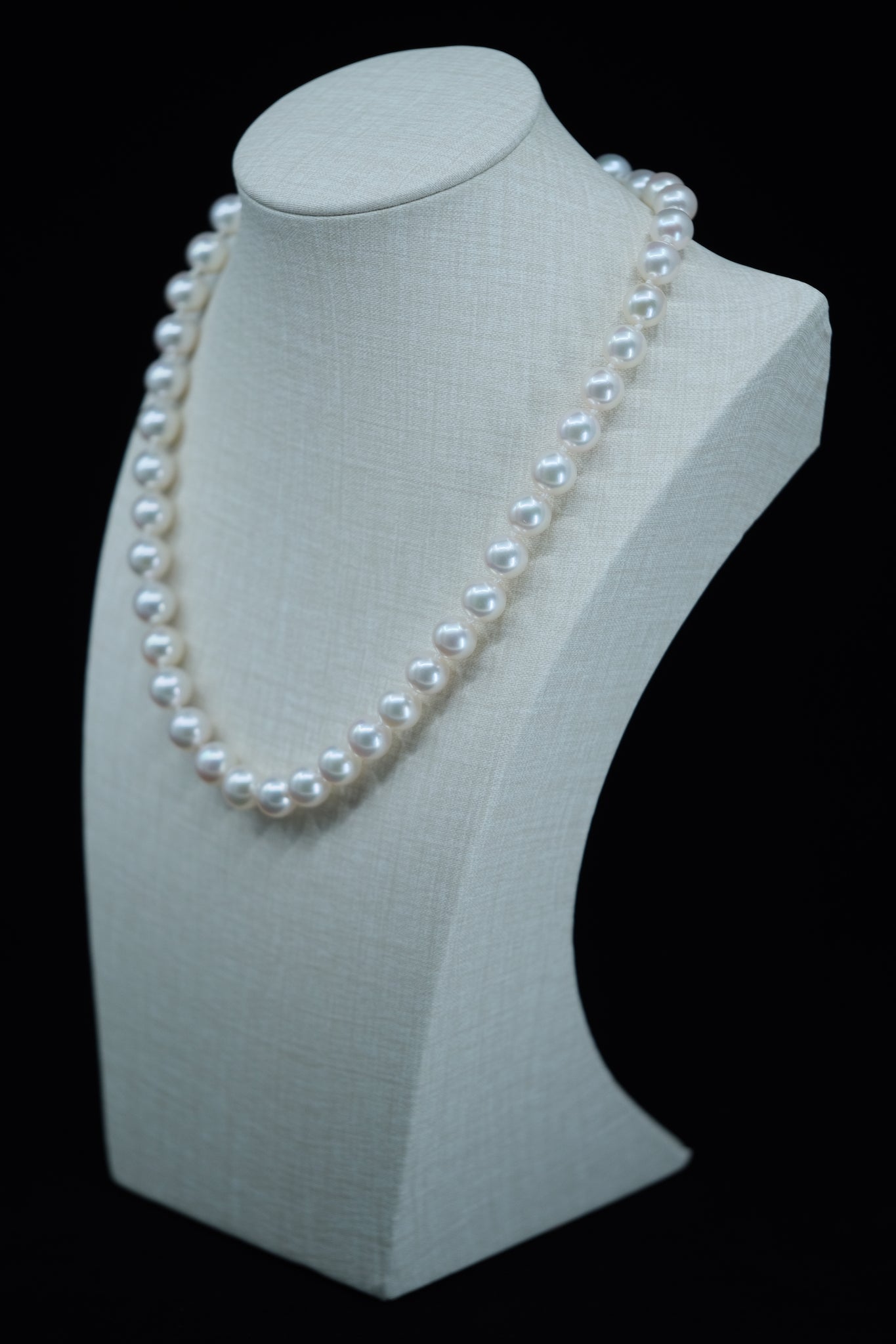 Noble | 9-9.5mm Pink Hanadama Akoya Pearl Necklace