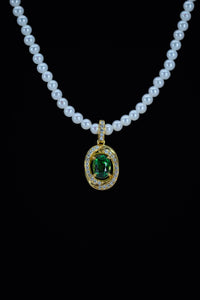 Noble | Tsavorite and Diamond Universal Pendant in 18K Yellow Gold