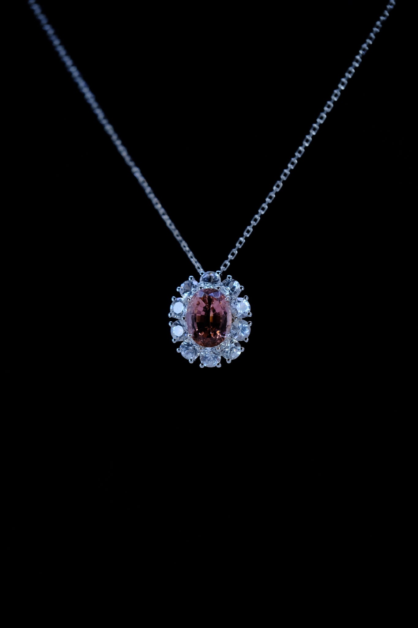 Noble | Tourmaline & White Sapphire & Diamond Multi-Wear Jewelry in 18K White Gold