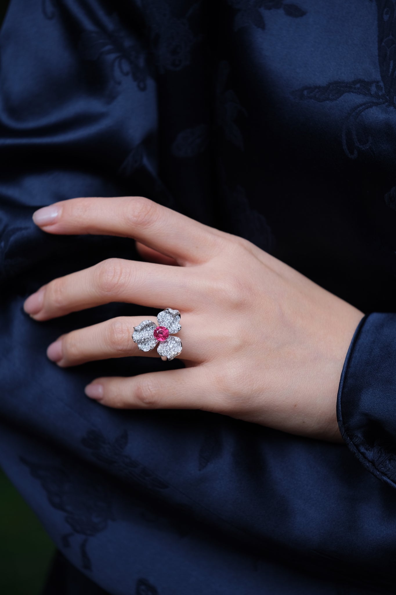 Mélodie | Ruby and Diamond Multi-Wear Jewelry in 18K White Gold