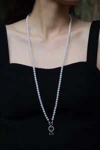 La Merveille | 6-6.5mm Pearl & Diamond & Onyx Multi-Wear Jewelry in 18K White Gold