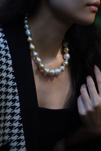 Jardin | 17x12mm Mixed South Sea Baroque Pearl Necklace