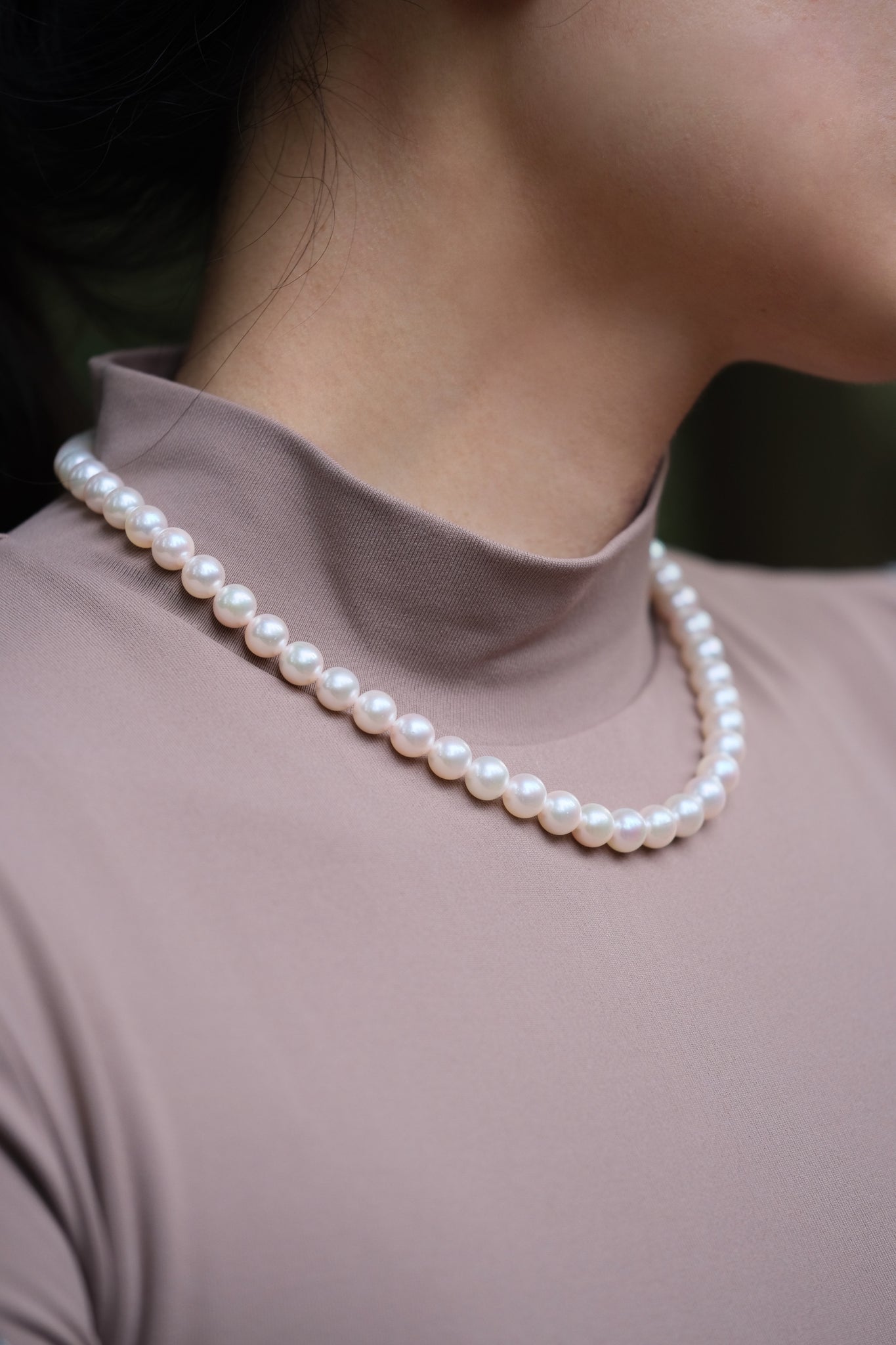 Classique | 8-8.5mm Pink AAA Akoya Pearl Necklace